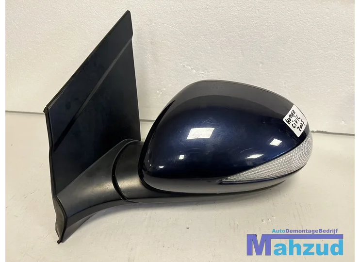 HONDA CIVIC 8 FN FK Hatchback blauw links spiegel mirror left