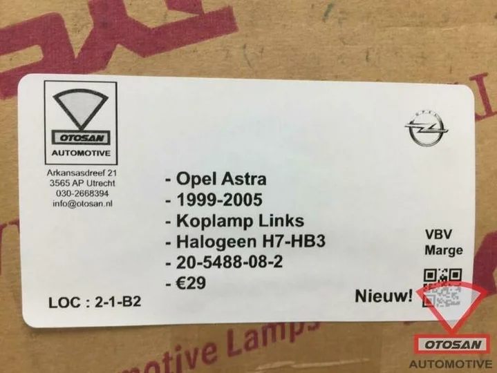 opel-astra-1999-2005-koplamp-links-h7-hb3-halogeen-nieuw!-20 — foto 3