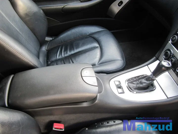 mercedes-clk-c209-a209-leer-leder-interieur-zwart-blauw-cabrio-compleet — foto 10