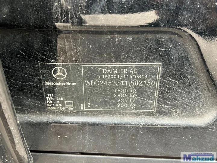 2010-mercedes-b-klasse-w245-20-zwart-191-demontage-sloop — foto 31