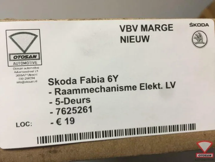 skoda-fabia-6y-raammechanisme-elekt.-links-voor-5drs-nieuw! — foto 2
