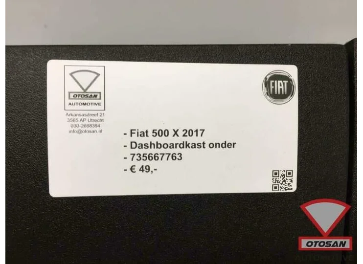 Fiat 500X 2017 Dashboardkast Dashboardkastje Onder 735667763