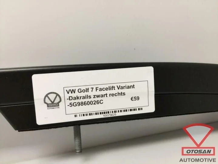 vw-golf-7-facelift-dakrails-zwart-rechts-variant-5g9860026c — foto 2