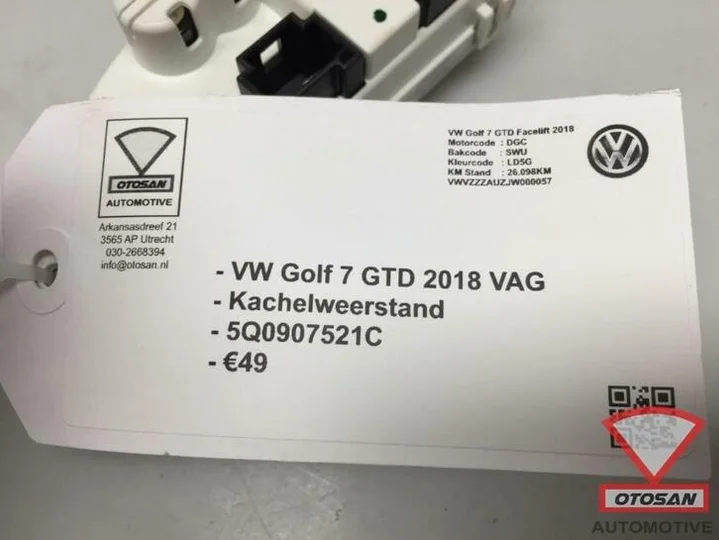 vw-golf-7-gtd-2018-vag-kachelweerstand-5q0907521c — foto 3