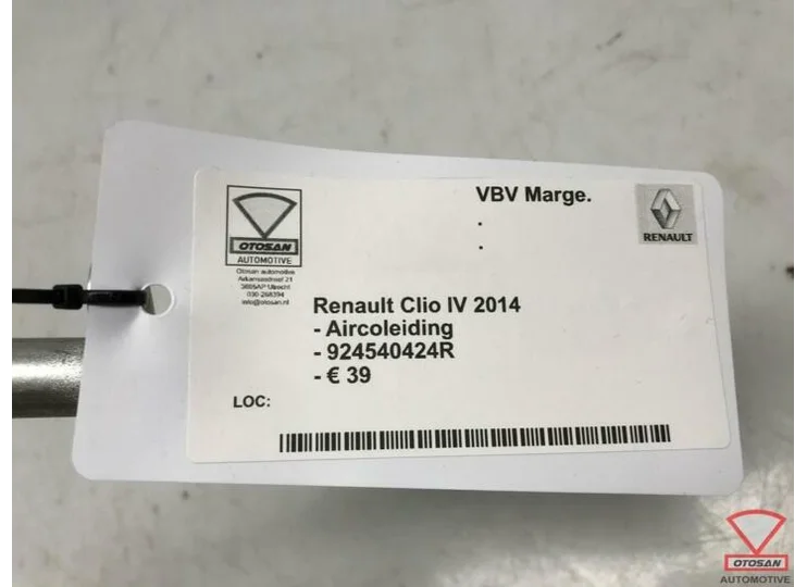 Renault Clio IV 2014 Aircoleiding 924540424R