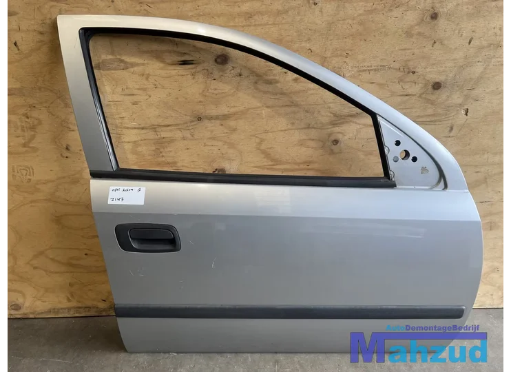 OPEL ASTRA G zilver Z147 Rechts Voor deur 1998-2003 