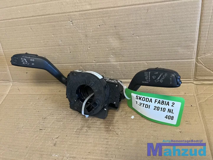 skoda-fabia-2-stuurkolom-sleepring-cruise-controle-ruitenwis-schakelaar — foto 2