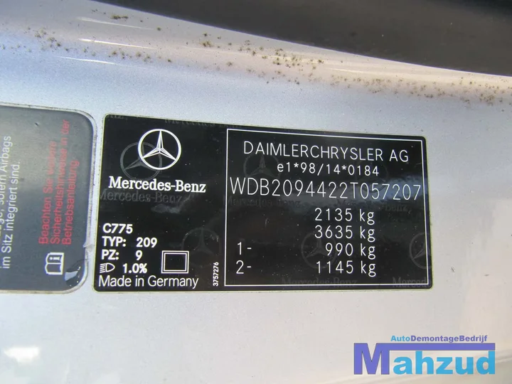 mercedes-clk-200-18-c209-versnellingsbak-automaatbak — foto 2