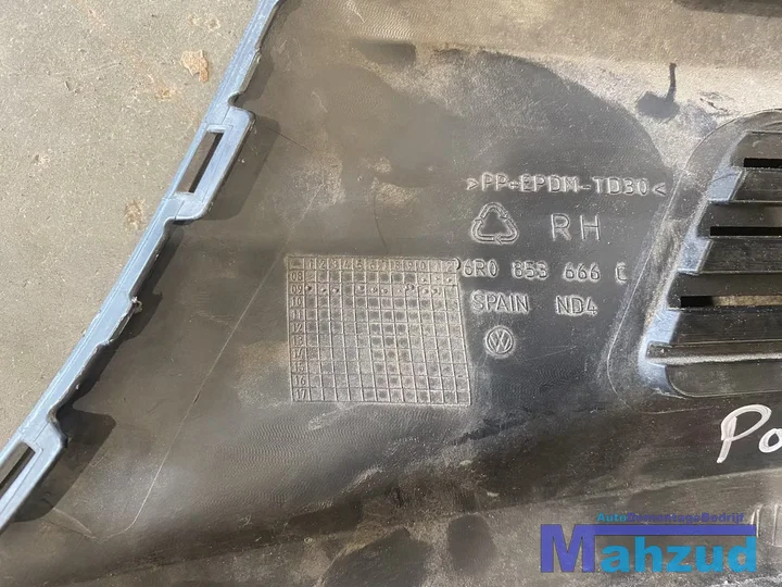 vw-polo-6r-rechts-bumper-rooster-kap-6r0853666c-2009 — foto 3