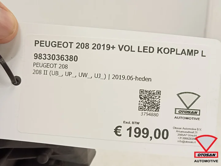 peugeot-208-2019-vol-led-koplamp-links-9833036380 — foto 5