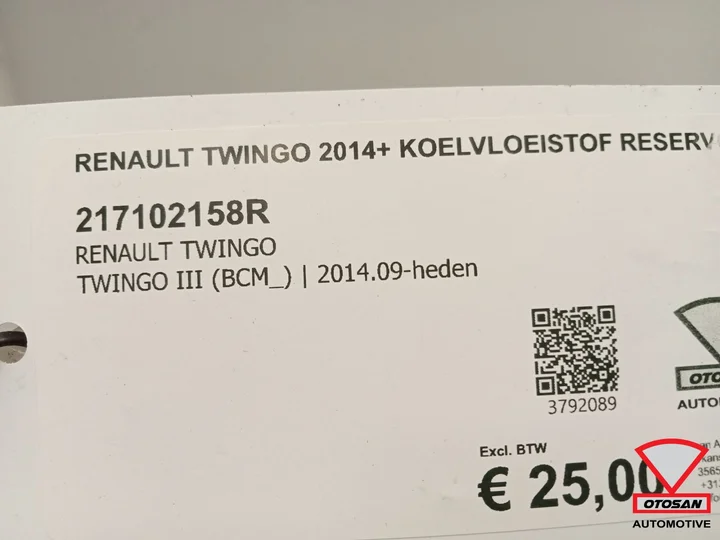 renault-twingo-2014-koelvloeistof-reservoir-217102158r — foto 2