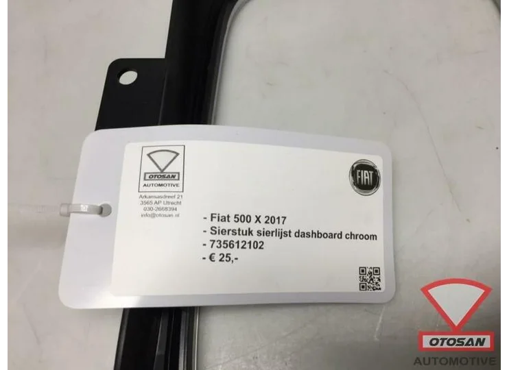 Fiat 500 X 2017 Sierstuk Sierlijst Dashboard Chroom 73561210