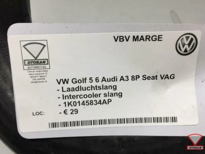 vw-golf-5-6-a3-8p-seat-vag-intercooler-slang-1k0145834ap — foto 2