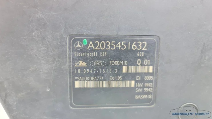 abs-esp-module-w203-w209-mercedes-a2035451632-c-klasse-clk-origineel-gebruikt-2002-2007 — foto 8