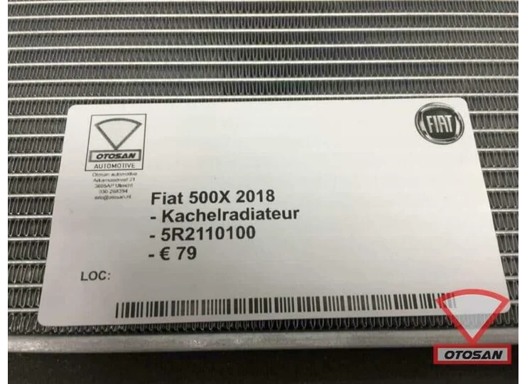 Fiat 500X 2018 Kachelradiateur 5R2110100