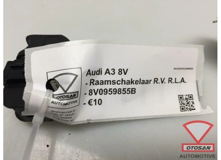 Audi A3 8V Raamschakelaar Rechts Links Achter 8V0959855B