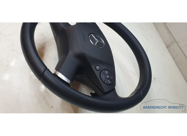 mercedes-w207-w212-e-klasse-4spaaks-stuur-stuurwiel-leer-leder-zwart-stuurwielbediening-multifunctioneel-mfd-flippers-airbag-origineel-nette-staat-gebruikt-cabrio-cabriolet-2009-2010-2011-2012-2013-2014-2015-2016-barendrecht-mobility-service