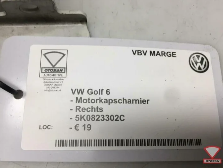 vw-golf-6-motorkap-scharnier-rechts-5k0823302c — foto 2
