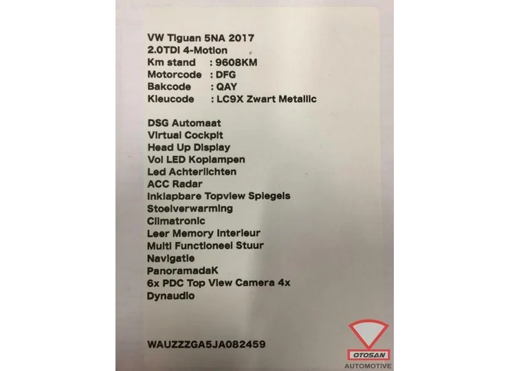 VW Tiguan 5NA 2018 ECU 2.0TDI 04L907309M