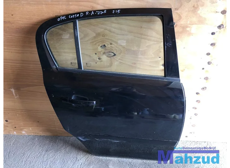 Opel Corsa D Zwart Z20R Rechts rechter Achter deur portier