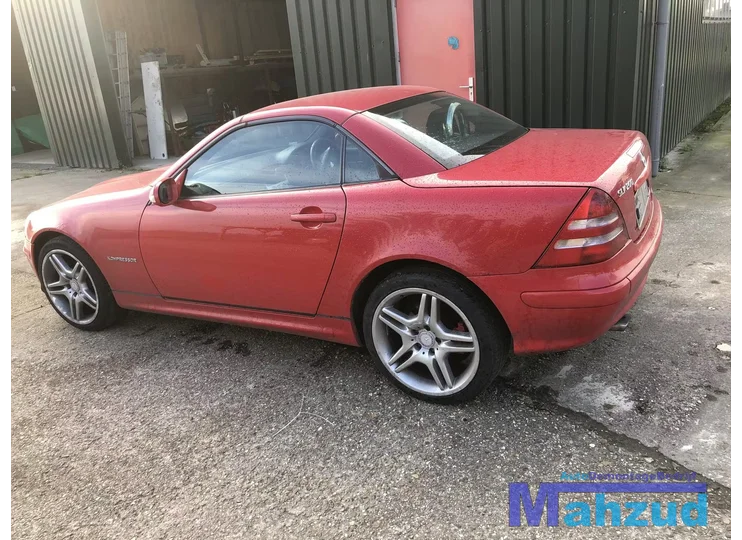 MERCEDES SLK R170 rood achterbumper achterklep achterlicht