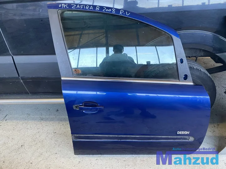 opel-zafira-b-blauw-z21b-rechter-rechts-voor-deur-portier