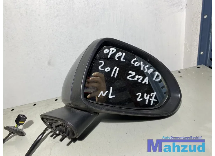 OPEL CORSA D Blauw Z22A Rechts spiegel buitenspiegel 2006-2014
