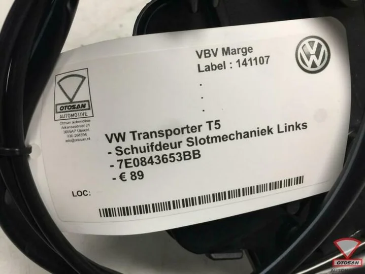 vw-transporter-t5-schuifdeur-slotmechaniek-links-7e0843653bb — foto 2