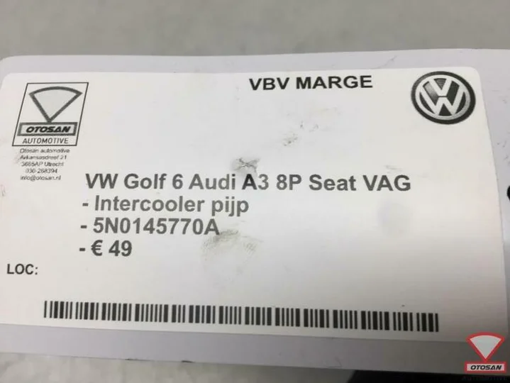vw-golf-5-6-a3-8p-seat-vag-intercooler-buis-pijp-5n0145770a — foto 4