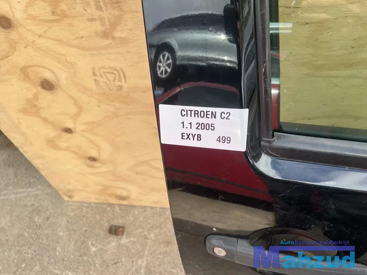 citroen-c2-zwart-exyb-rechts-deur-20022010 — foto 2