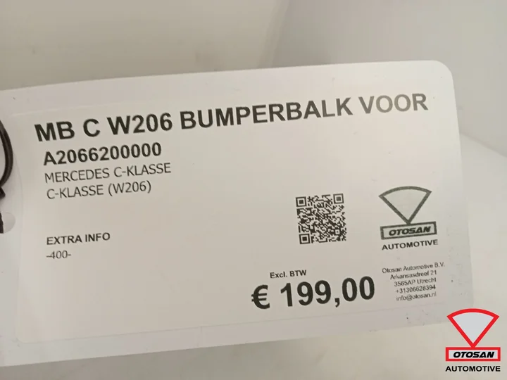 mercedes-c-klasse-w206-bumperbalk-balk-voor-a2066200000 — foto 4