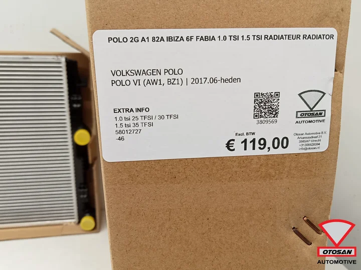 polo-2g-a1-82a-ibiza-6f-fabia-10-tsi-15-tsi-radiateur-radiator — foto 4
