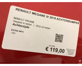 renault-megane-iv-sedan-2018-achterbumper-bumper-origineel! — foto 4