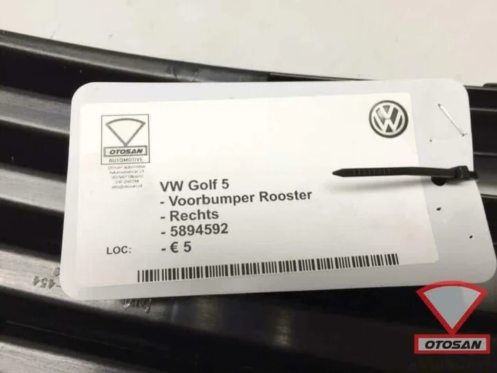 vw-golf-5-voorbumper-rooster-rechts-nieuw!-5894592 — foto 3