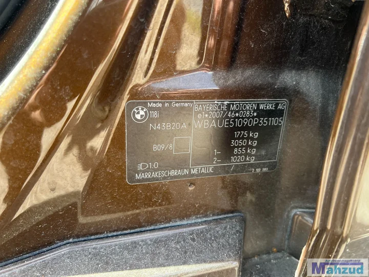 2010-bmw-1-serie-e87-118i-20-n43b20a-b090-bruin-demontage — foto 29