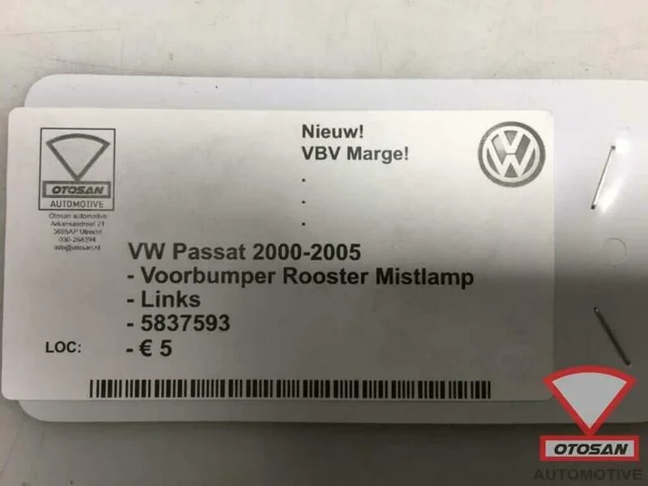 vw-passat-2000-2005-voorbumper-rooster-links-nieuw!-5837593 — foto 3