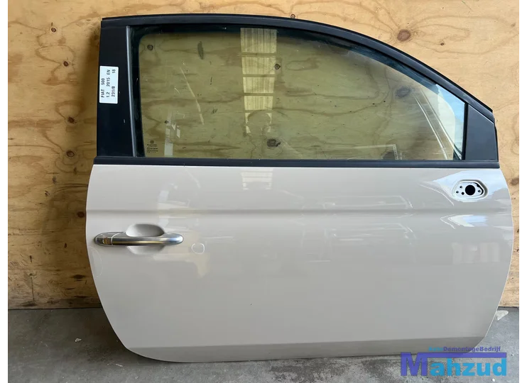 FIAT 500 Bruin 231/B rechts deur portier 2007+
