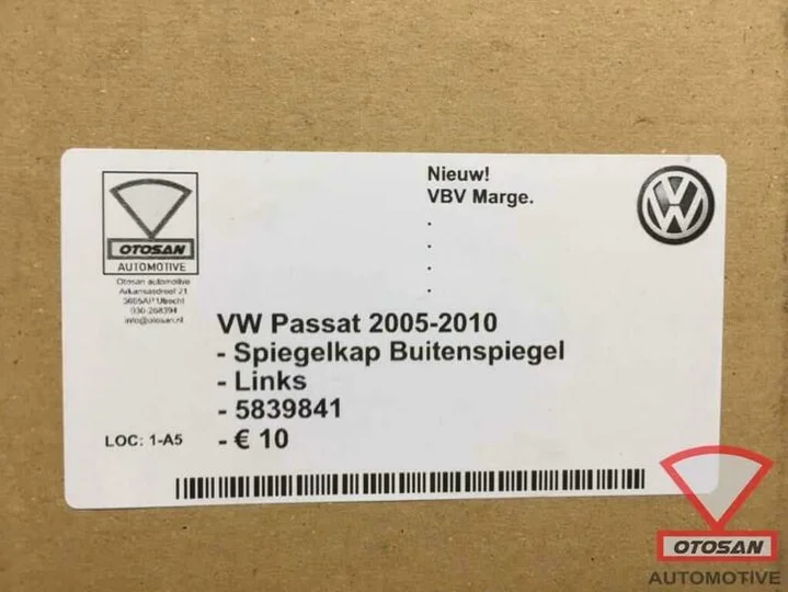vw-passat-2005-2010-spiegelkap-spiegel-kap-links-nieuw!-5839 — foto 3