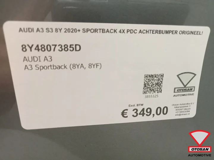audi-a3-s3-8y-2020-sportback-4x-pdc-achterbumper-origineel — foto 6