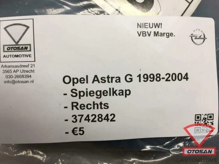 opel-astra-g-2004-spiegelkap-spiegel-kap-rechts-nieuw!-37428 — foto 3