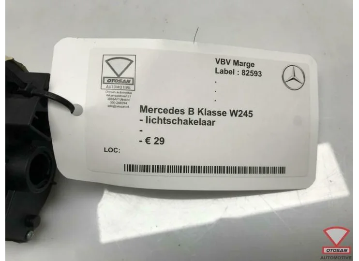 Mercedes B Klasse W245 Lichtschakelaar