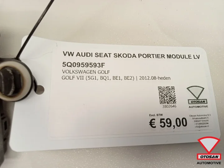 vw-audi-seat-skoda-portier-module-links-voor-5q0959593f — foto 2