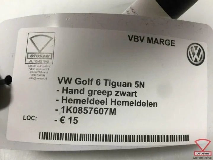 vw-golf-6-tiguan-vag-handgreep-zwart-hemel-voor-1k0857607m — foto 3
