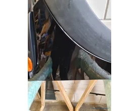 spatbord-rechts-voor-mini-cooper-r56-zwart-zijscherm-origineel-gebruikt-2006-2013 — foto 10