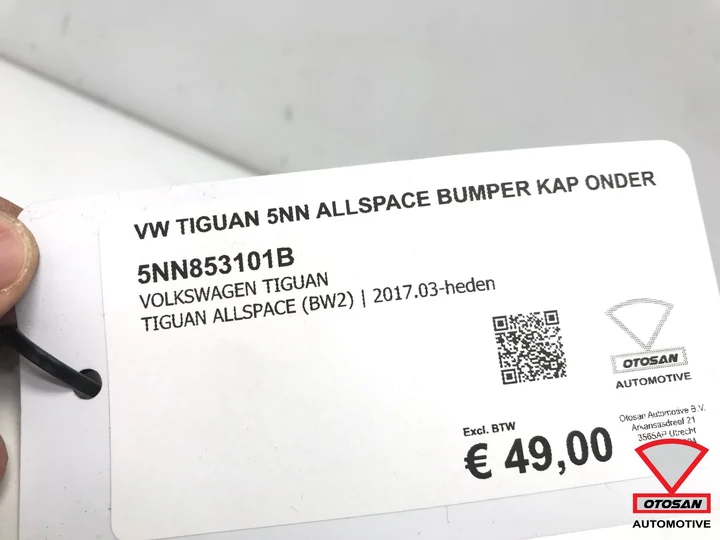 vw-tiguan-5nn-allspace-voorbumper-rooster-kap-onder-5nn853101b — foto 2