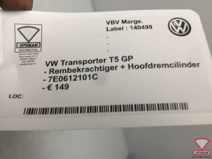 vw-transporter-t5-rembekrachtiger-hoofdremcilinder-7e0612101 — foto 2