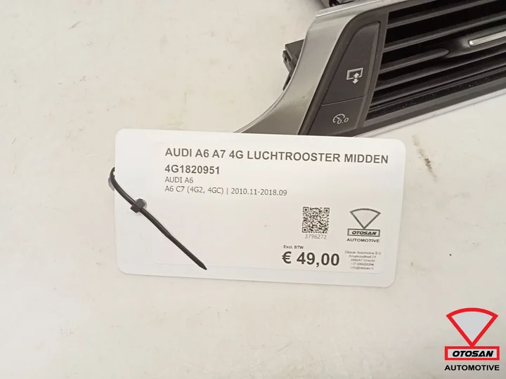 audi-a6-a7-4g-luchtrooster-midden-dashboard-4g1820951 — foto 2