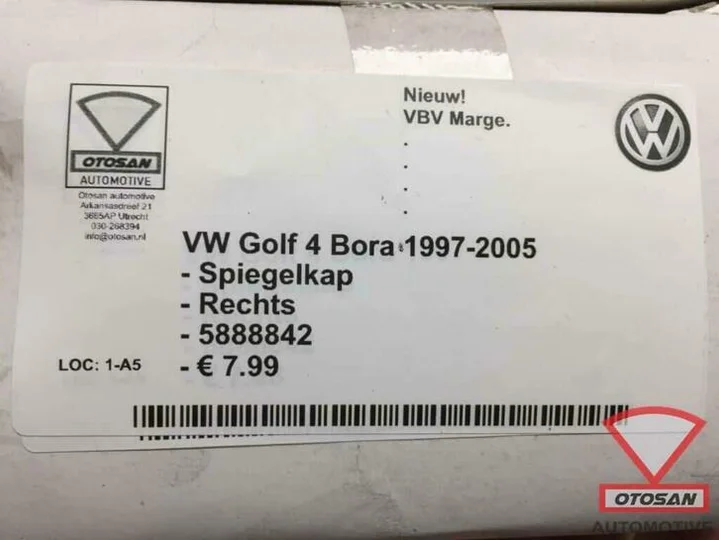 vw-golf-4-bora-2000-spiegelkap-spiegel-kap-rechts-nieuw!-588 — foto 3