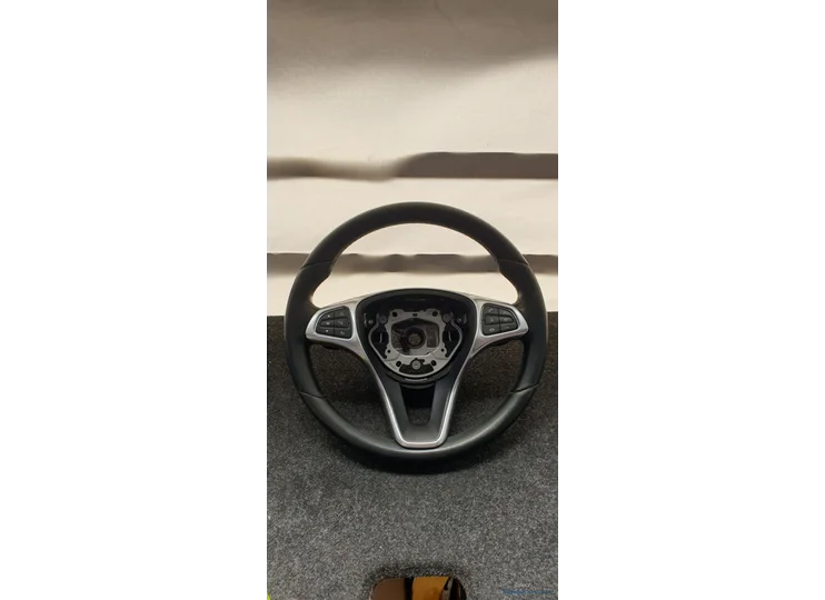 Leather steering wheel W205 C-class Mercedes 0005605003 Flippers steering wheel controls original used 2015 / 2020
