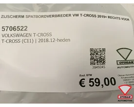 zijscherm-spatbord-wielkast-verbreder-vw-tcross-2019-rechts-voor — foto 4